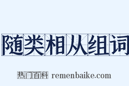 随类相从组词是什么意思的图片